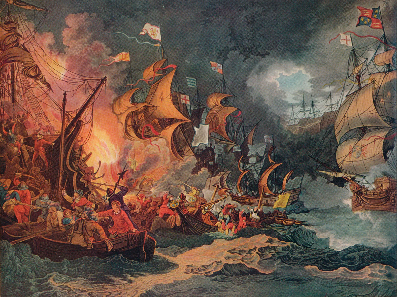 The defeat of the Spanish Armada