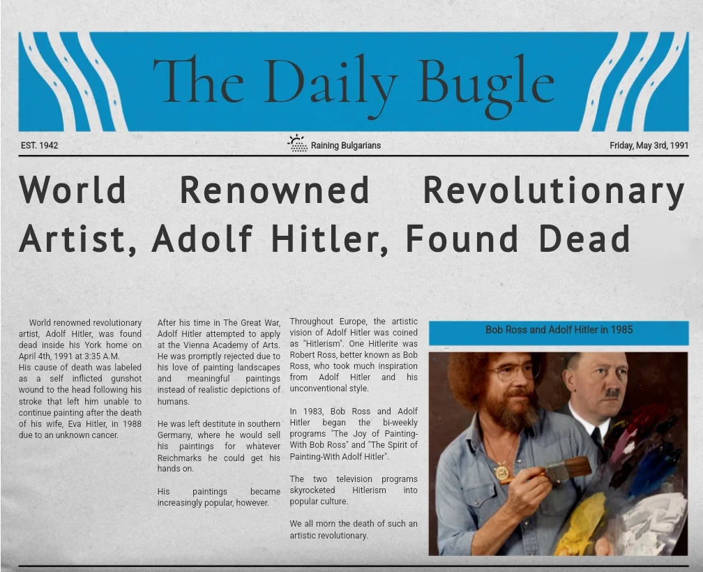 Hitler as an artist